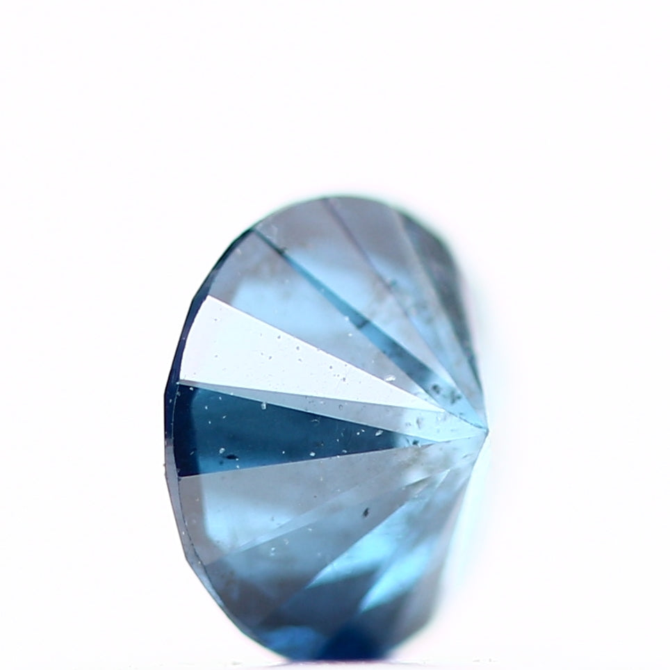 0.26 Carat Round Brilliant Fancy Vivid Blue Natural Loose Diamond