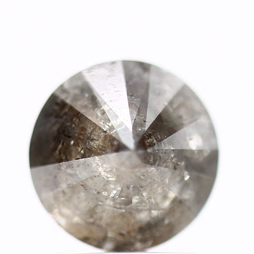 2.04 Carat Fancy Gray Rustic Round Shape Brilliant Cut Natural Loose Diamond