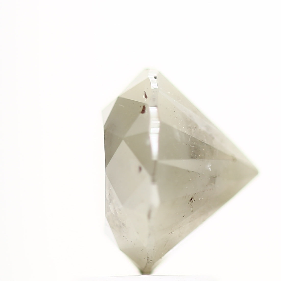 2.69 Carat Salt and Pepper Fancy Round Brilliant Cut Natural Loose Diamond