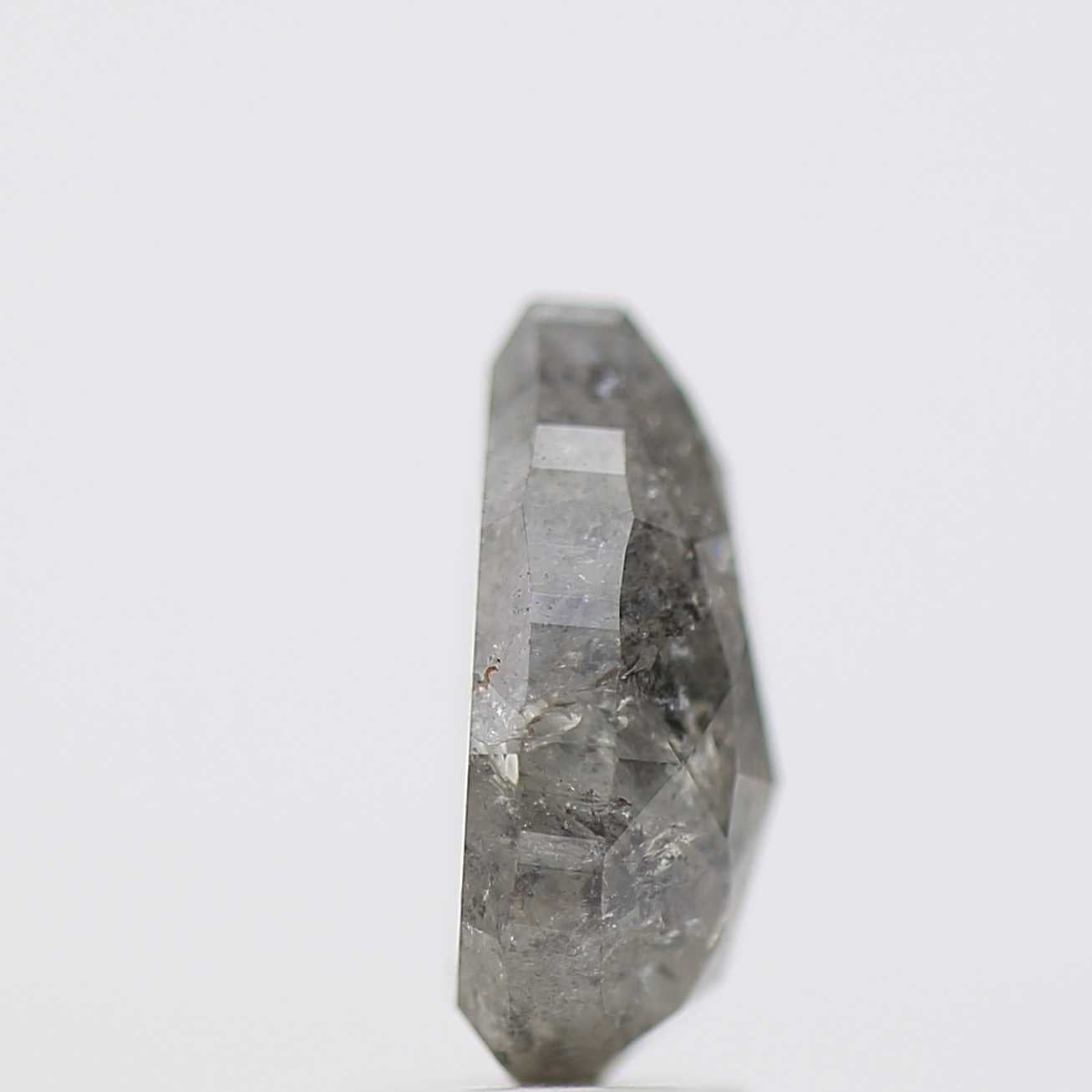 Salt and Pepper Diamond Fancy Gray Color 2.90 CT 10.70 x 6.88 MM Pear Cut Diamond! Natural Loose Diamond ! Christmas Gift for Her