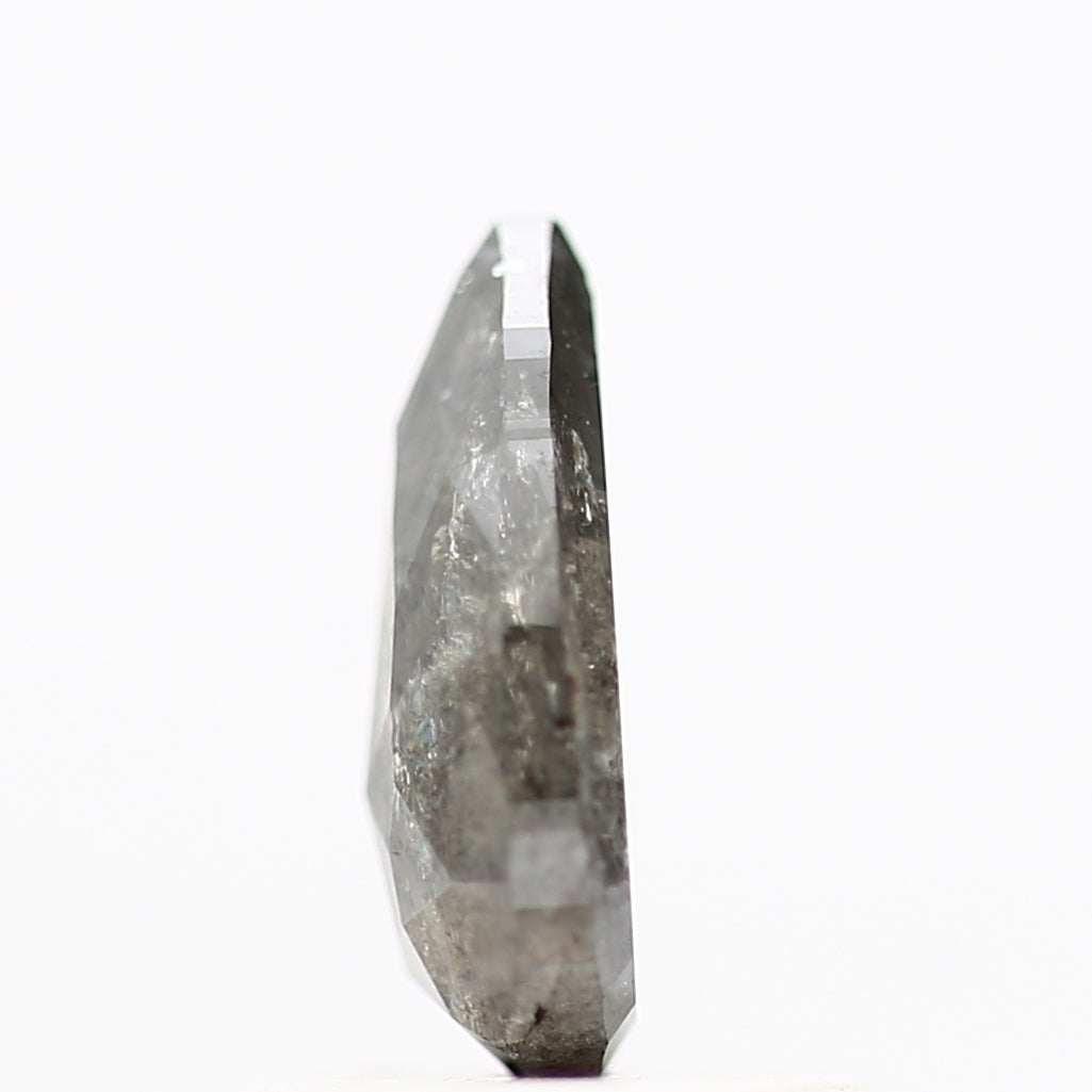 Salt and Pepper Diamond Fancy Gray Color 0.70 CT 7.77 x 4.31 x 2.32 MM Pear Cut Diamond! Natural Loose Diamond ! Christmas Gift for Her