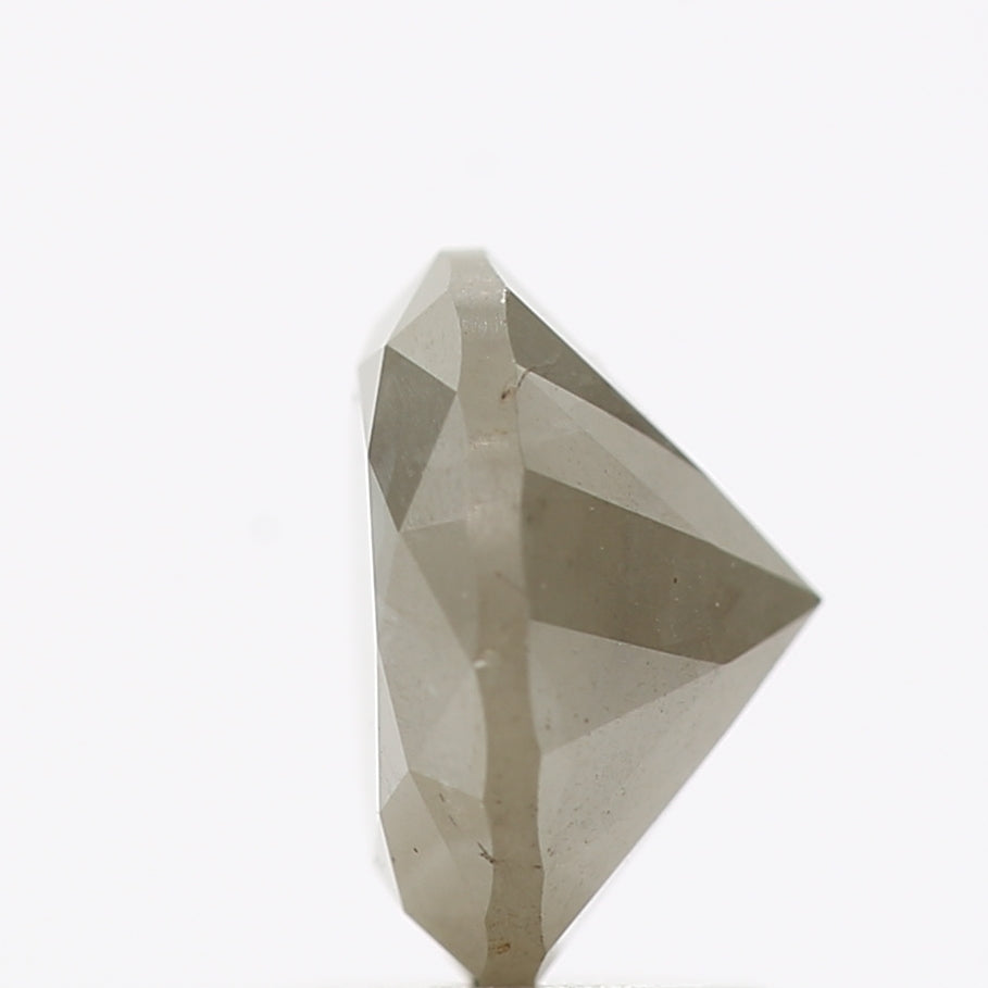 1.64 Carat Gray Rustic Round Shape Brilliant Cut Natural Loose Diamond