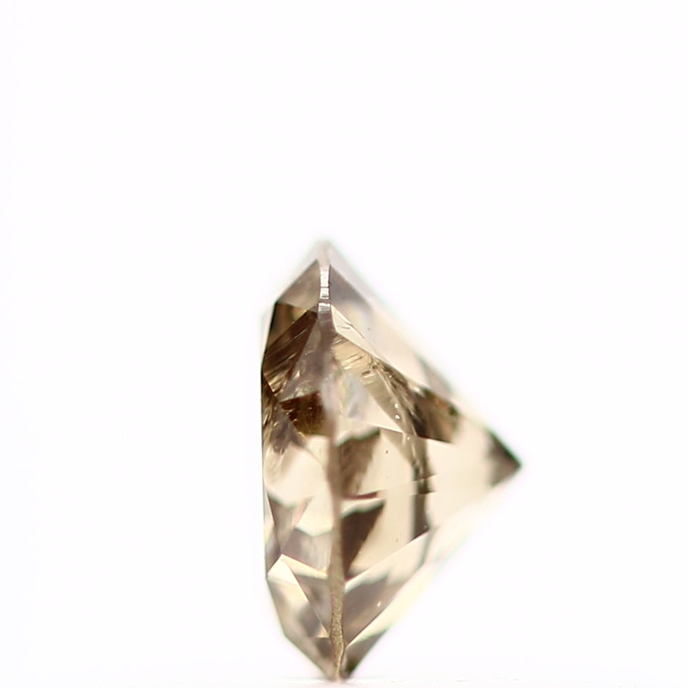0.20 Carat Fancy Brown Round Cut Natural Loose Diamond