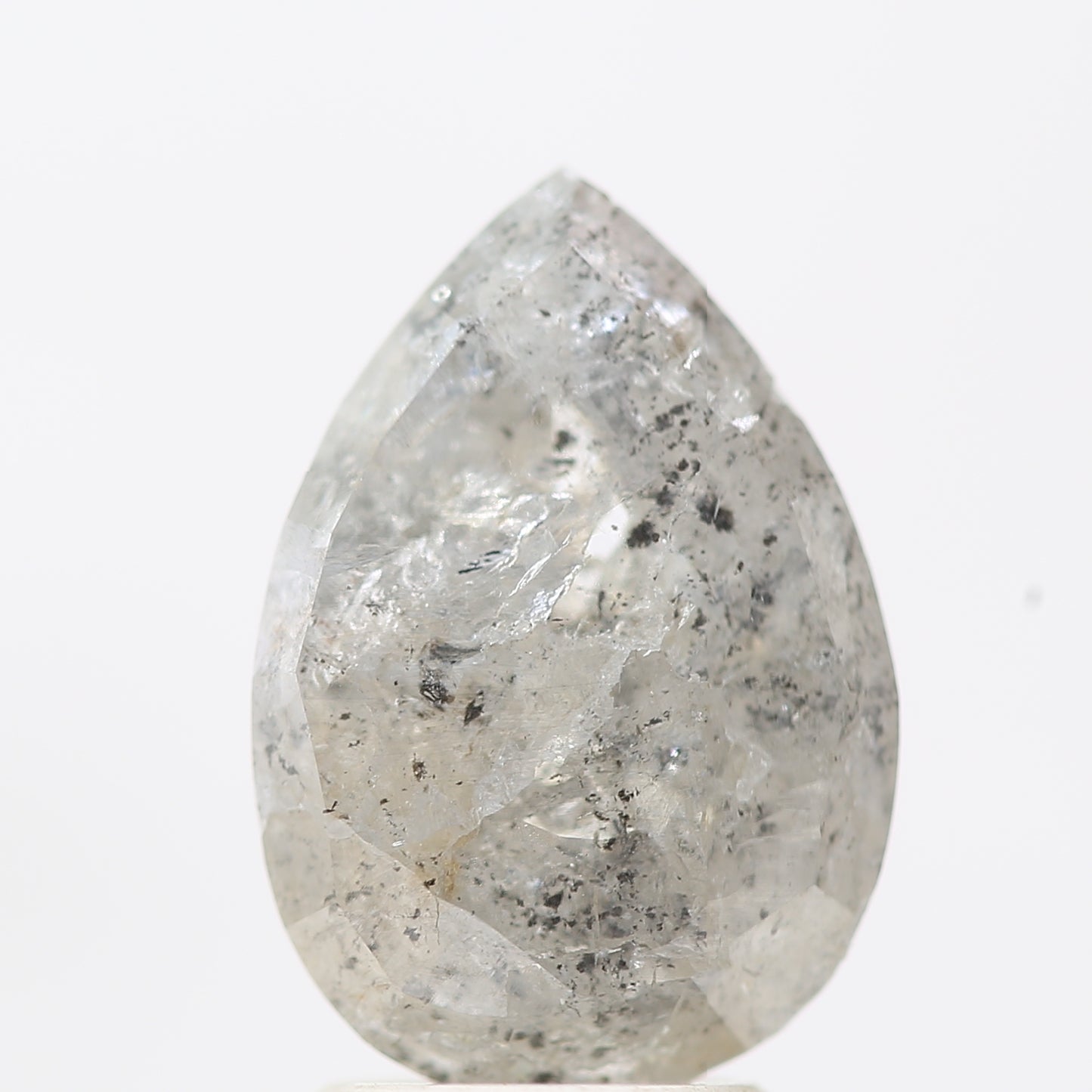 Salt and Pepper Diamond Fancy Gray Color 3.45 CT 11.60 x 8.00 x 4.70 MM Pear Cut Diamond! Natural Loose Diamond ! Christmas Gift for Her