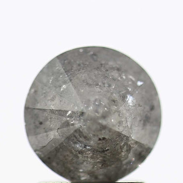 1.48 Carat Salt and Pepper Diamond Gray Round Brilliant Cut Natural Loose Diamond