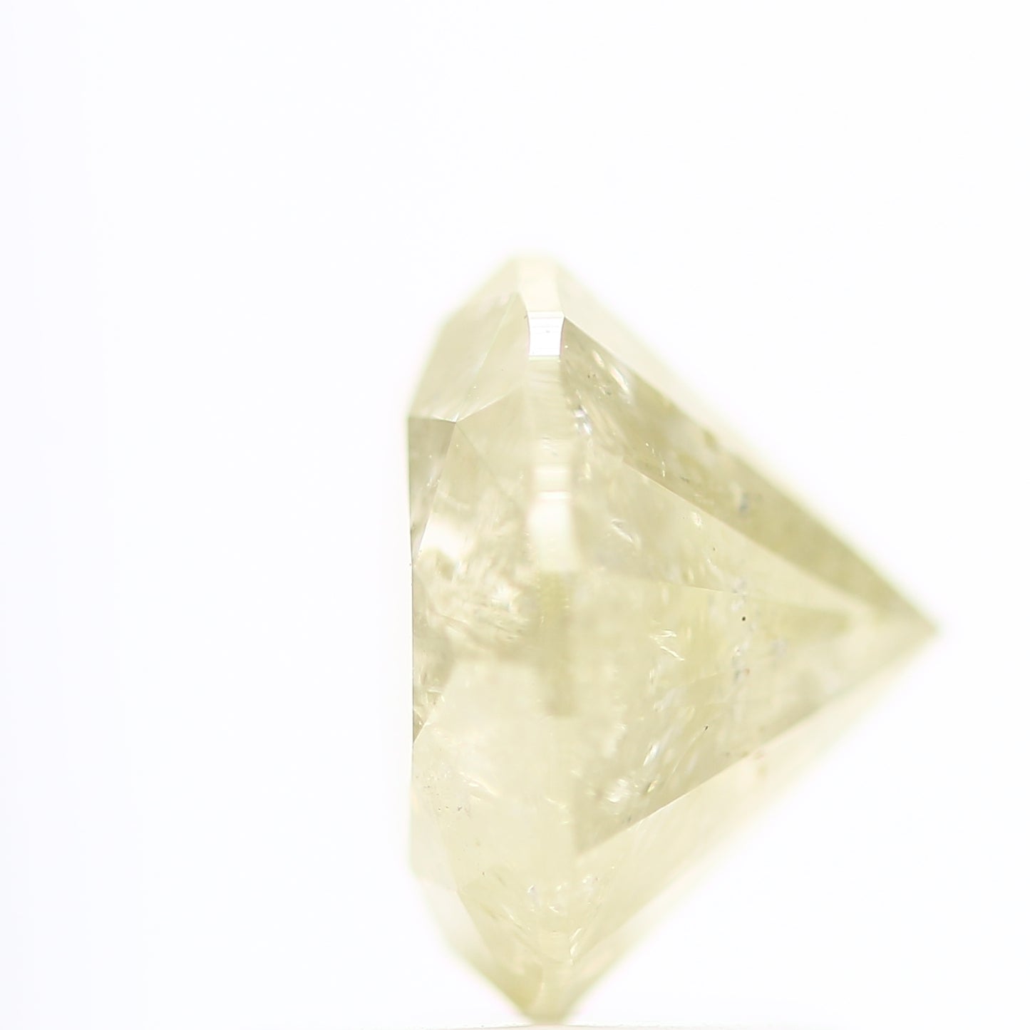 1.62 Carat Salt and Pepper Yellow Round Brilliant Cut Natural Loose Diamond