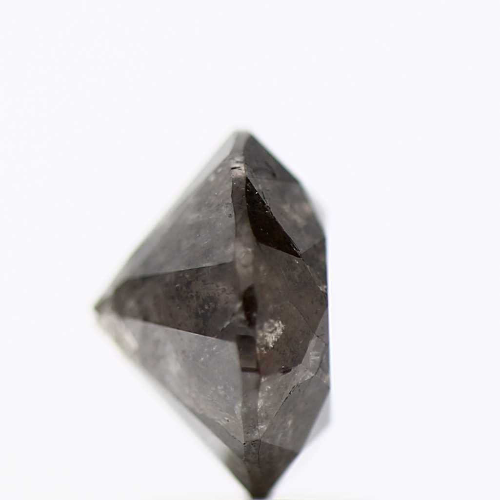 2.87 Carat Fancy Black Round Shape Brilliant Cut Natural Loose Diamond