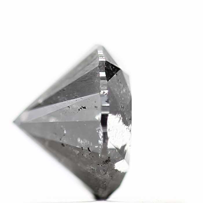 0.78 Carat Fancy Black Round Brilliant Cut Natural Loose Diamond