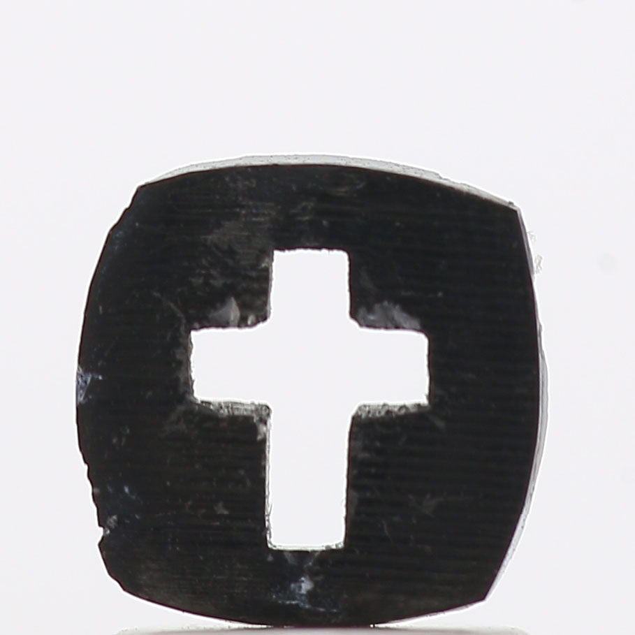 0.52 Ct Natural Black Cross Loose Diamond for Jewelery