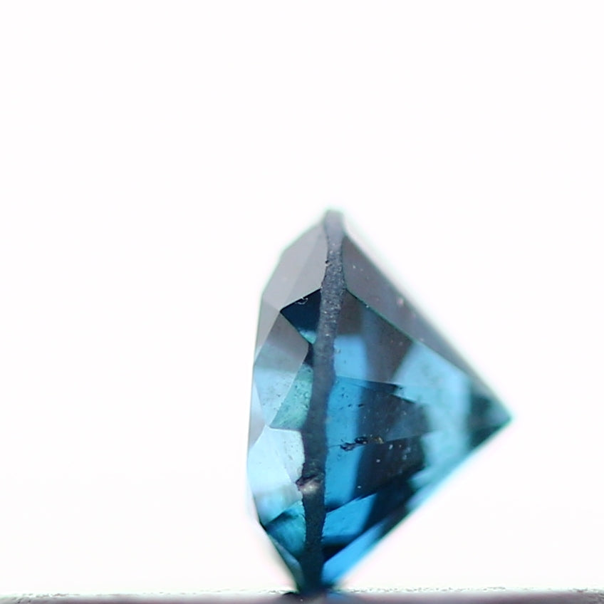 0.15 Carat Fancy Blue Round Shape Brilliant Cut Natural Loose Diamond
