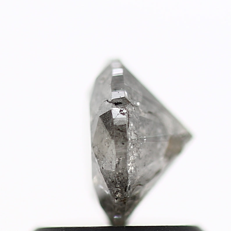 0.71 Carat Fancy Gray Salt and Pepper Round Brilliant Cut Natural Loose Diamond