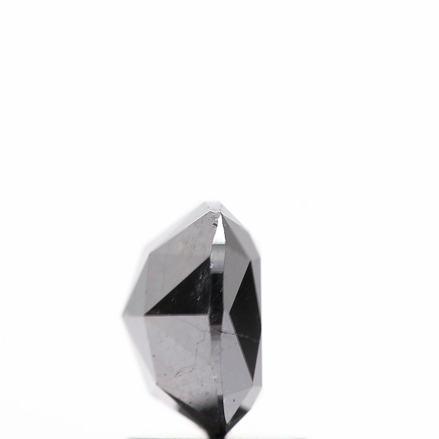 1.93 Ct Natural Black Cushion Full Cut Loose Diamond for Jewelery