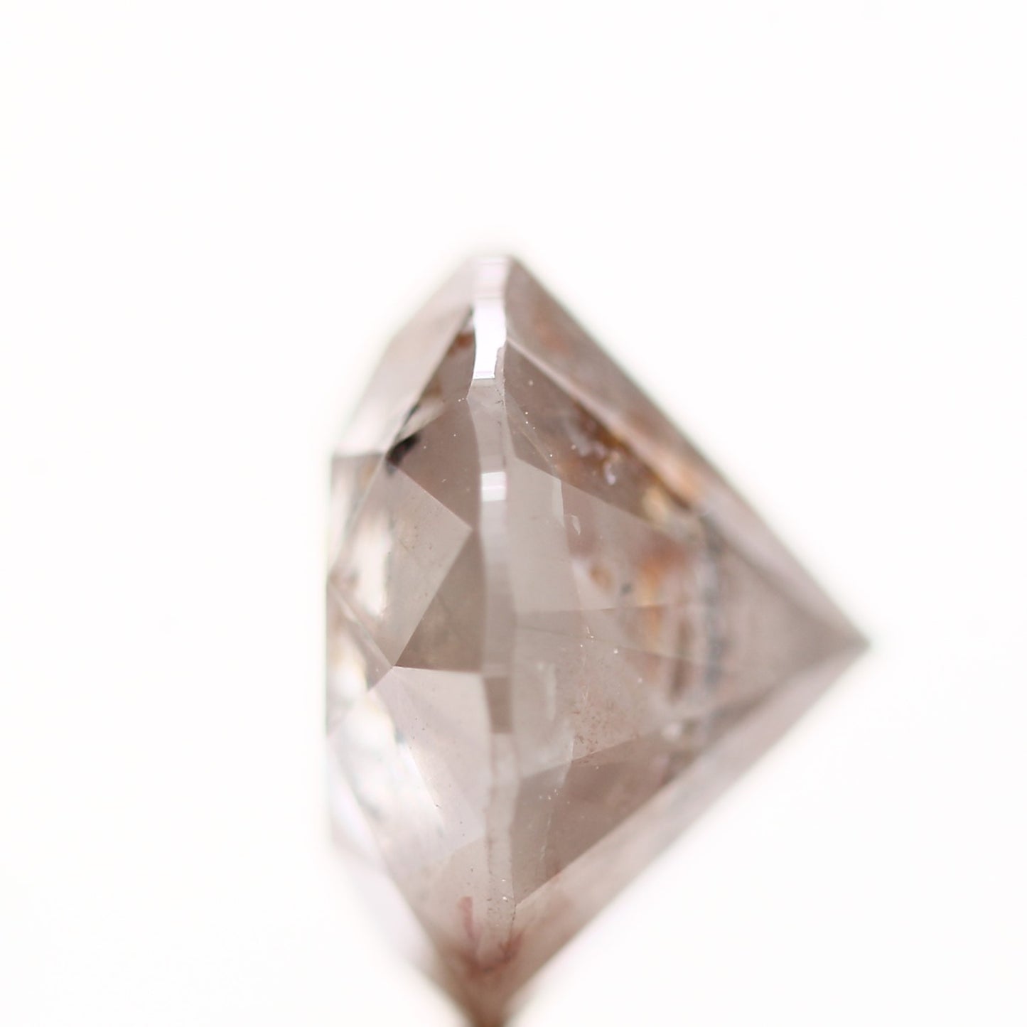2.22 Carat Fancy Oange Gray Round Shape Brilliant Cut Natural Loose Diamond