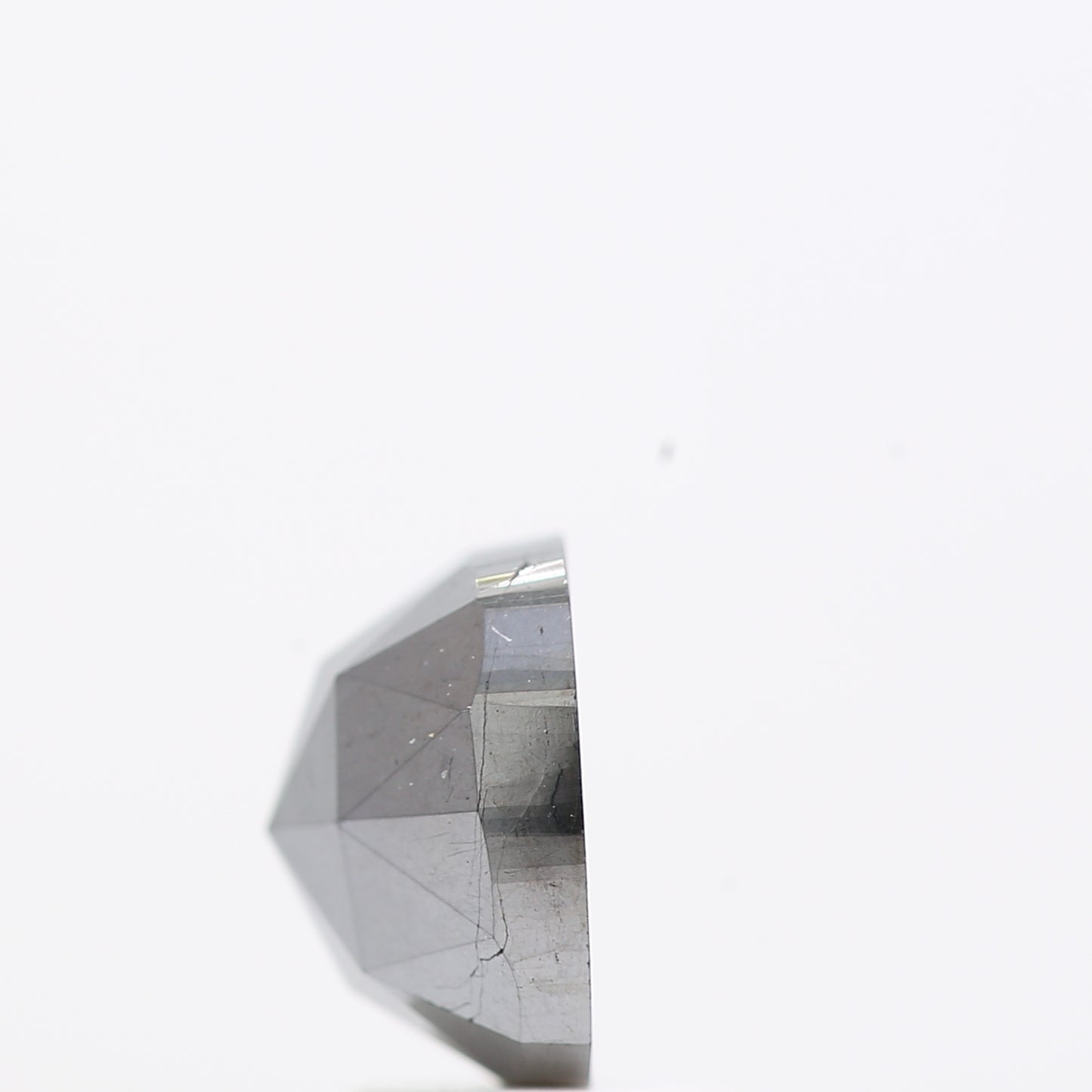 2.47 Ct Natural Black Cushion Single Cut Loose Diamond for Jewelery