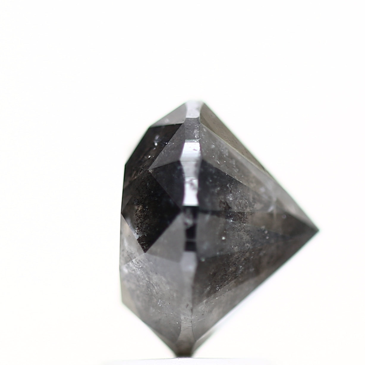 3 Carat Gray Rustic Round Shape Brilliant Cut Natural Loose Diamond