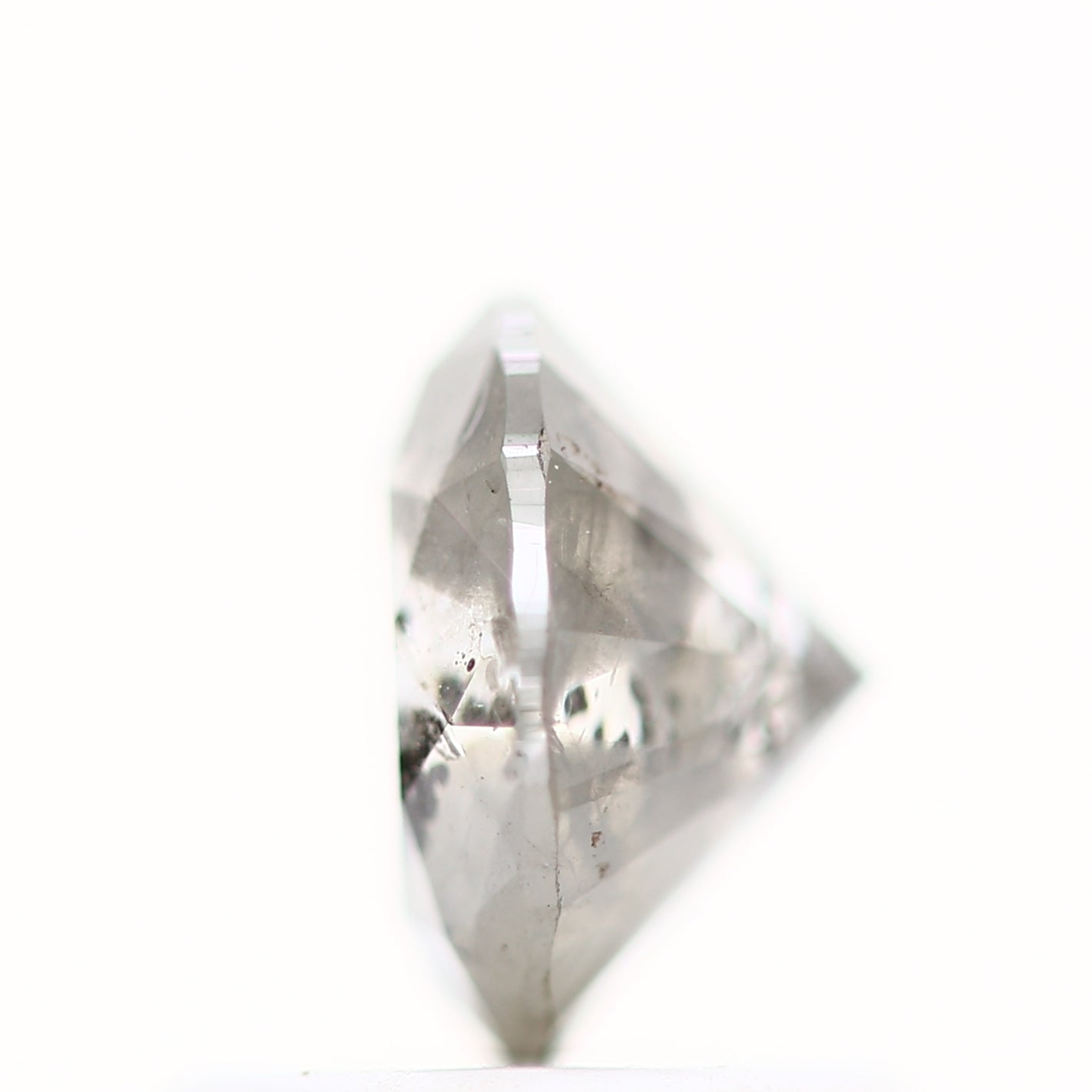 0.86 Carat Fancy Icy Gray Round Shape Brilliant Cut Natural Loose Diamond
