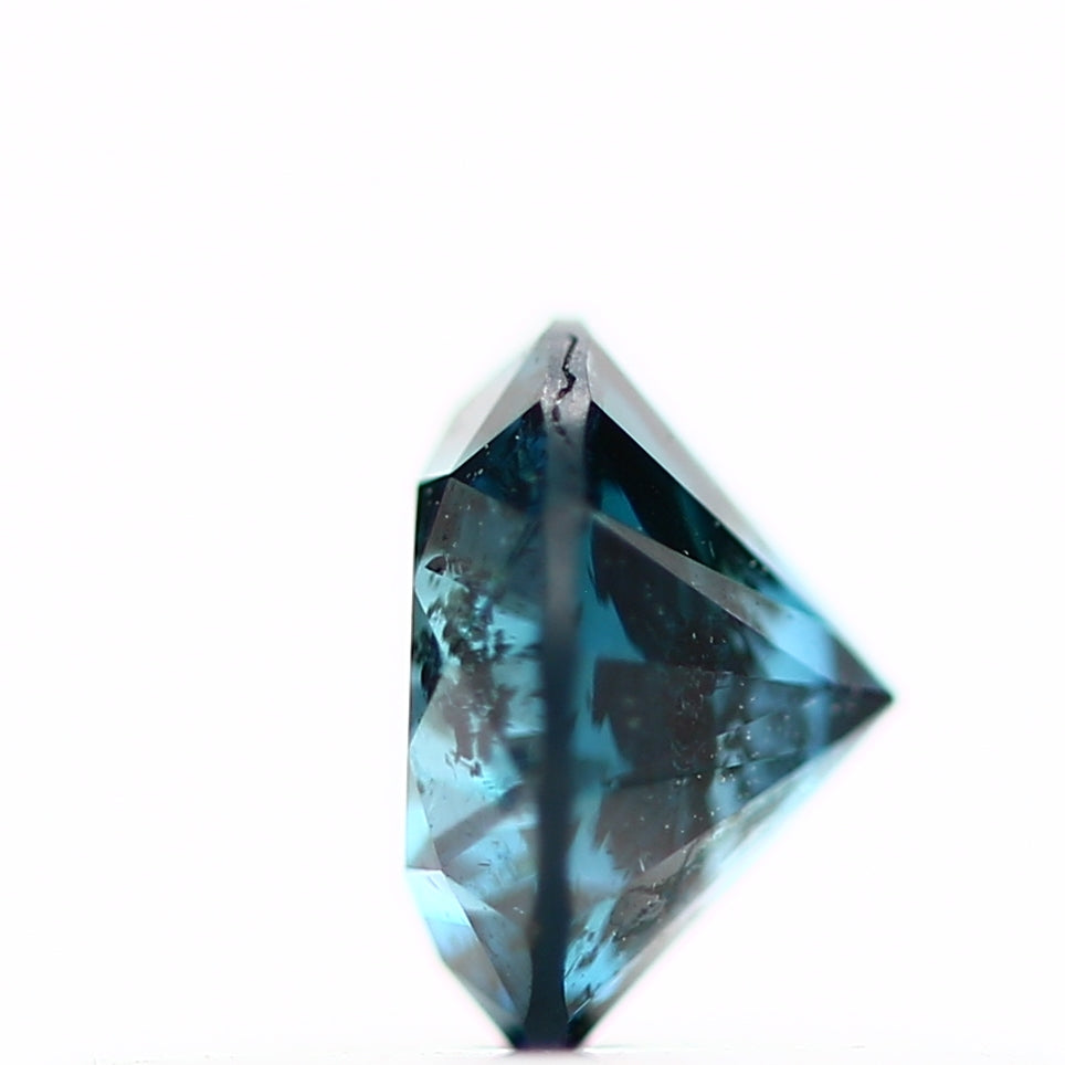 0.28 Carat Round Fancy Vivid Blue Natural Loose Diamond