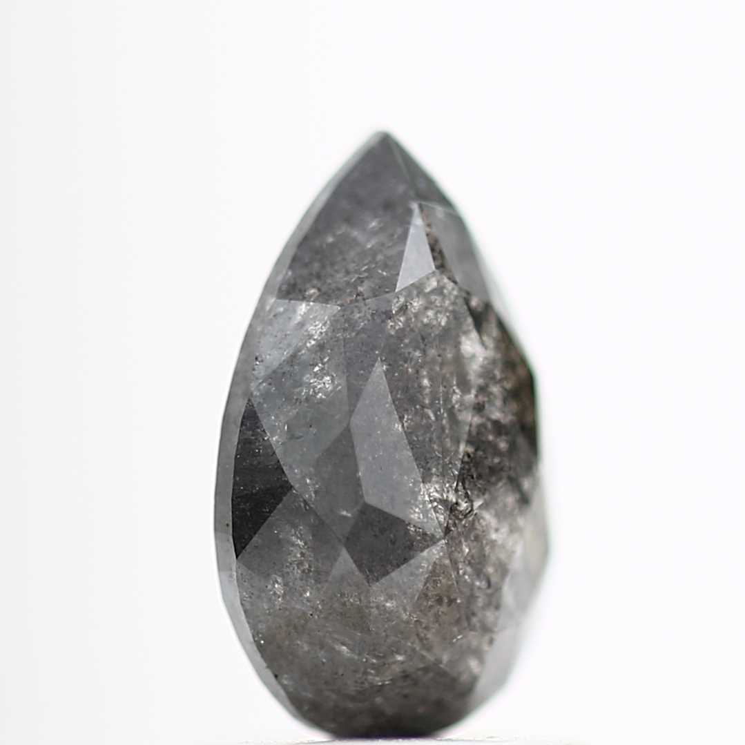 Salt and Pepper Diamond Fancy Gray Color 1.06 CT 8.47 x 5.06 x 2.97 MM Pear Cut Diamond! Natural Loose Diamond ! Christmas Gift for Her