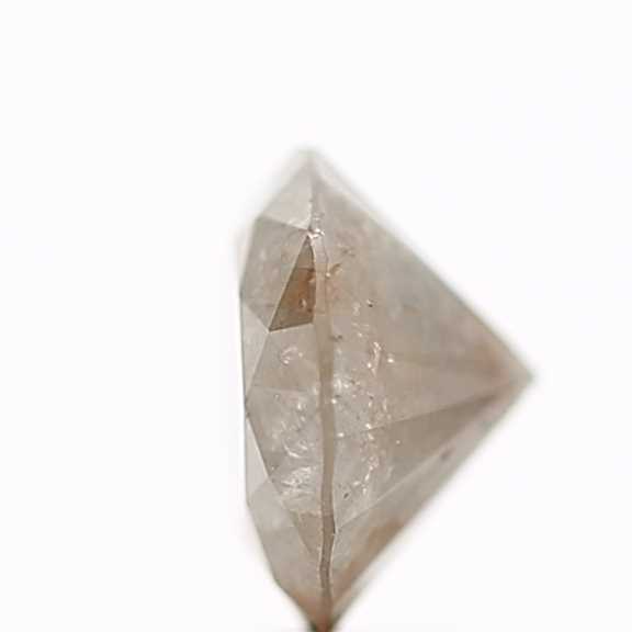 1.30 Carat Salt and Pepper Brown Gray Round Brilliant Cut Natural Loose Diamond