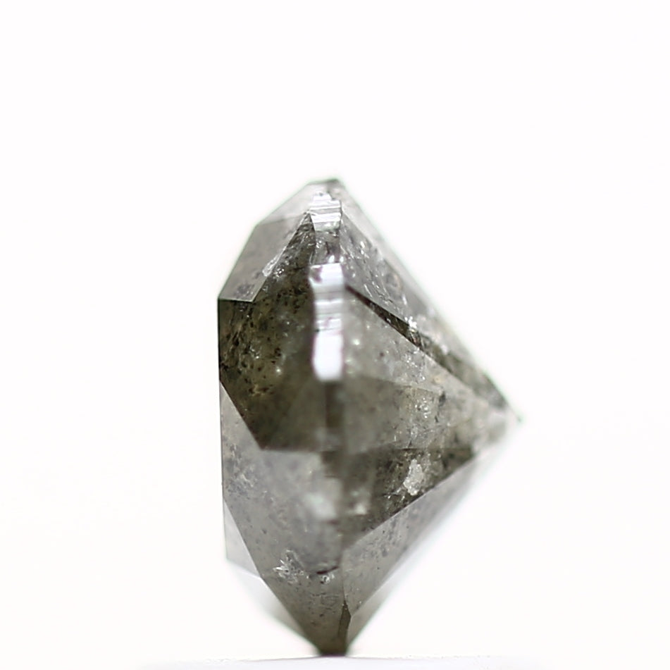1.24 Carat Gray Round Shape Brilliant Cut Natural Loose Diamond