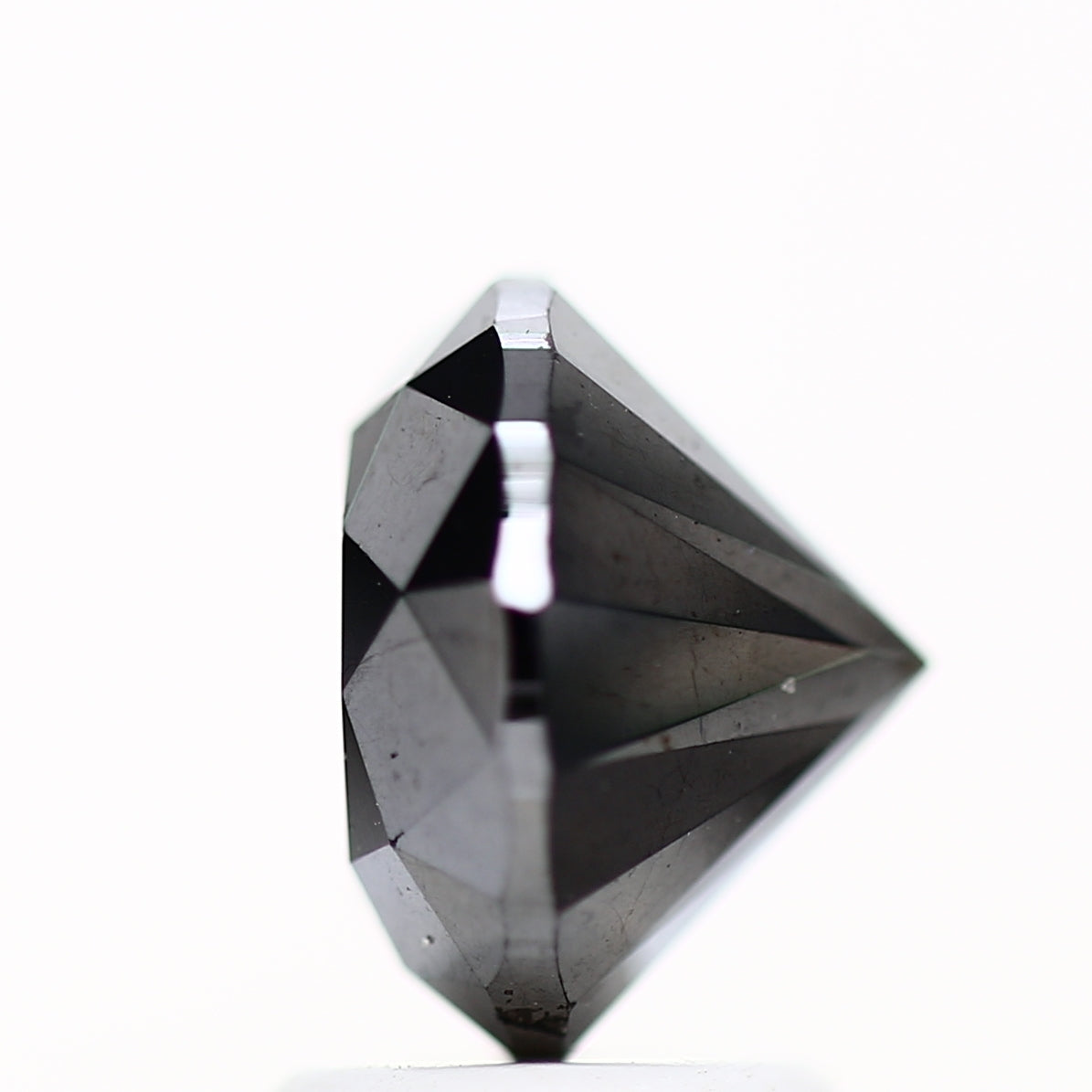 2.80 Carat Fancy Black Round Shape Brilliant Cut Natural Loose Diamond