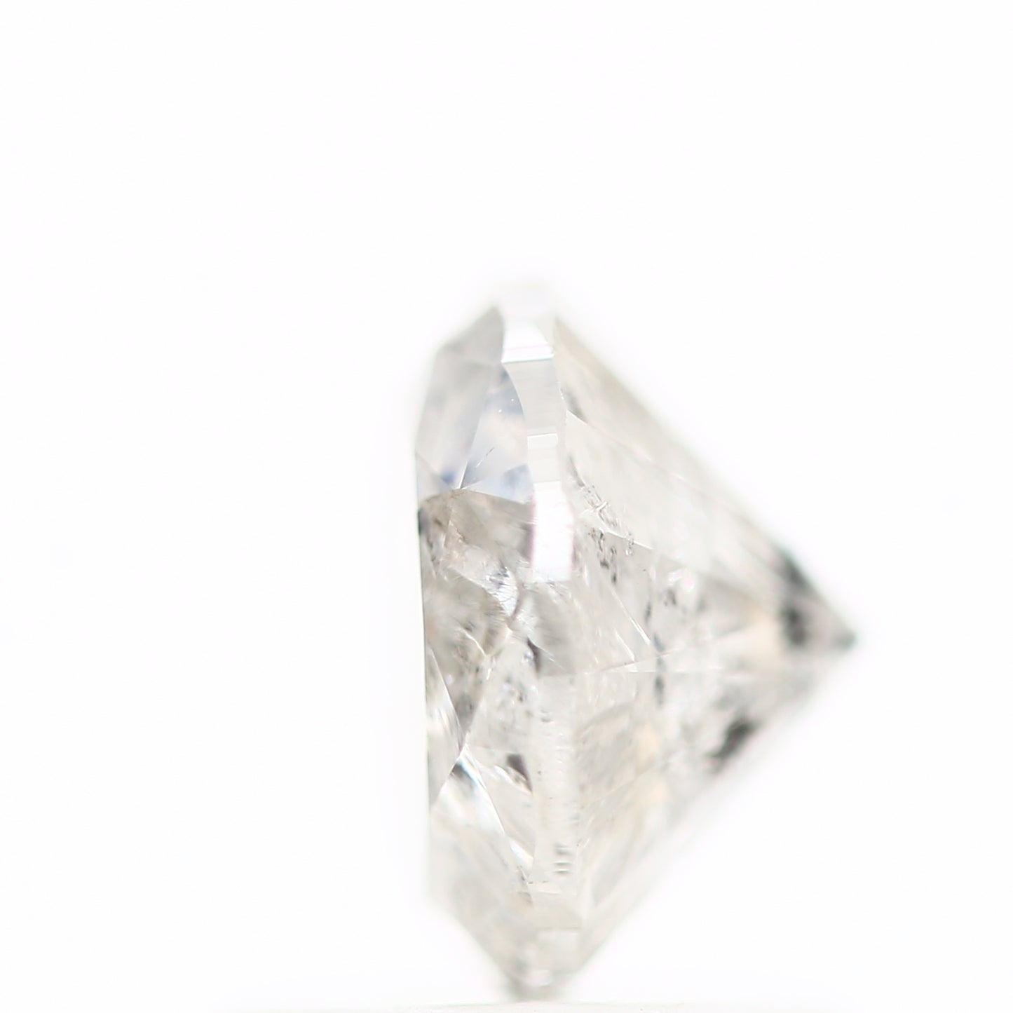 1.23 Carat Salt and Pepper Icy Round Brilliant Cut Natural Loose Diamond
