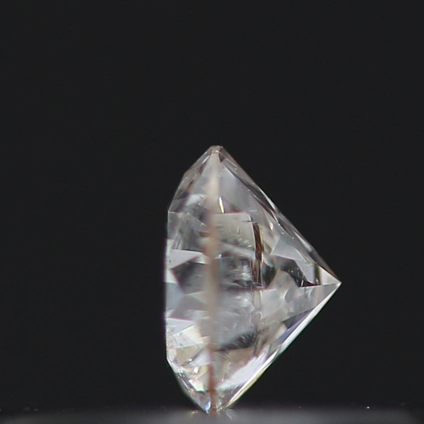 0.13 Carat White G/H I1 Round Brilliant Cut Natural Loose Diamond