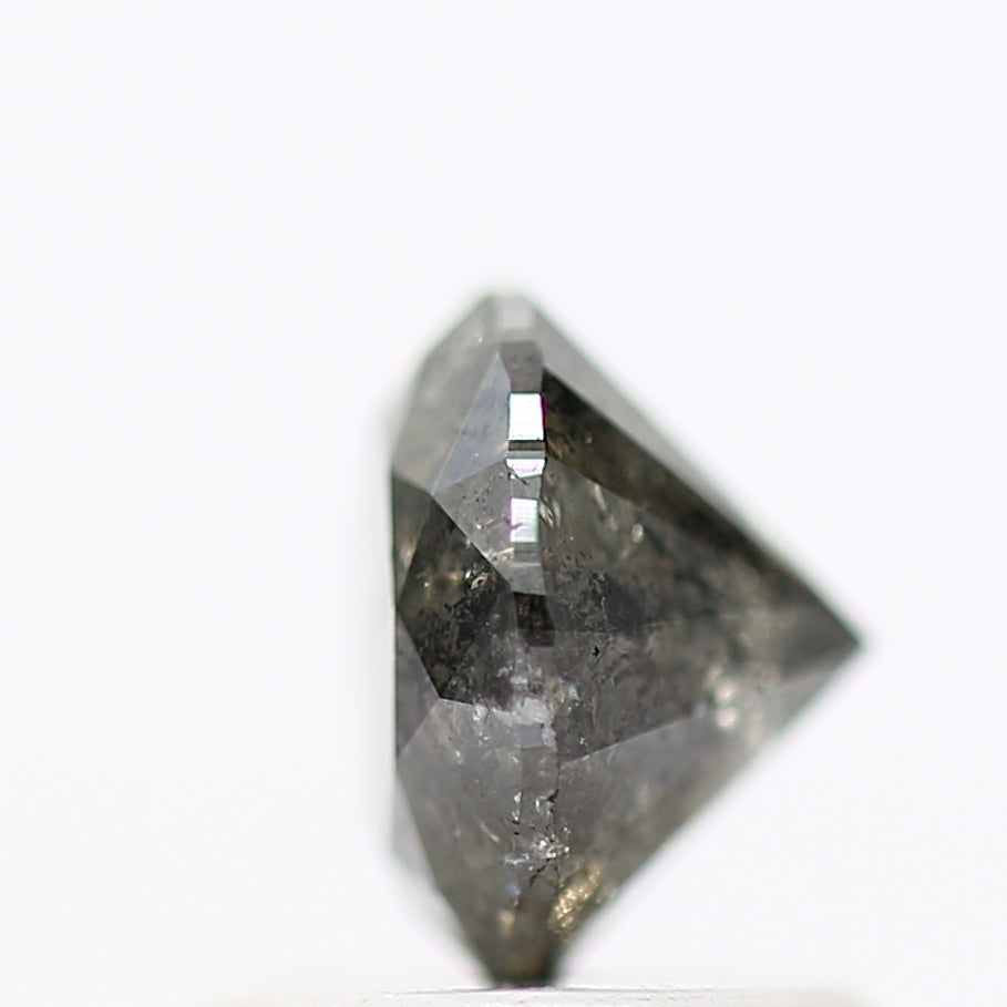 1.04 Carat Salt and Pepper Diamond Gray Round Brilliant Cut Natural Loose Diamond