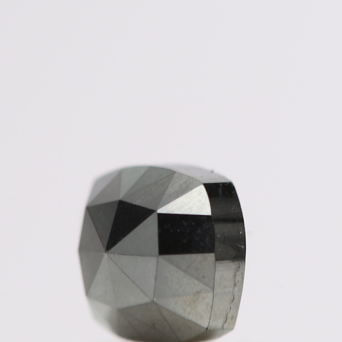 0.80 Ct Natural Black Cushion Single Cut Loose Diamond for Jewelery