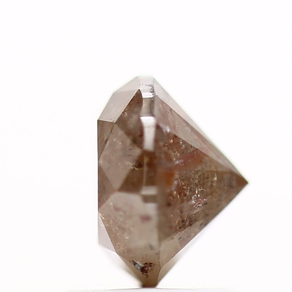1.56 Carat Brown Round Shape Brilliant Cut Natural Loose Diamond