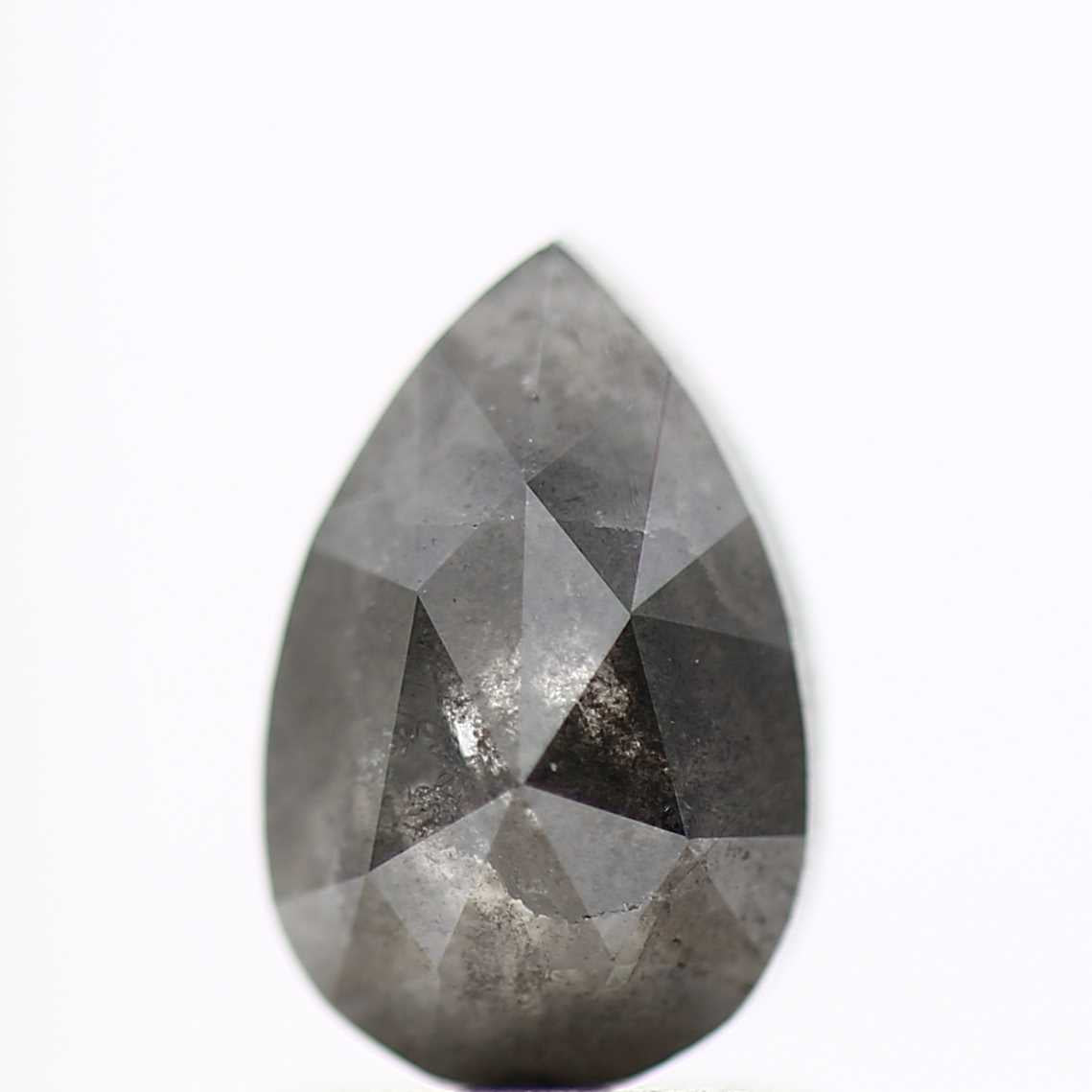 Salt and Pepper Diamond Fancy Gray Color 1.51 CT 8.50 X 5.50 X 3.50 MM Pear Cut Diamond! Natural Loose Diamond ! Christmas Gift for Her