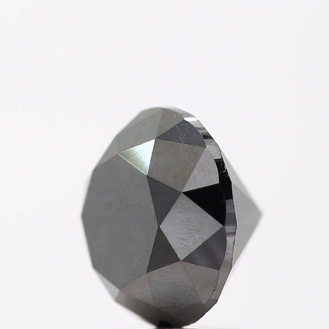 2.91 Carat Fancy Black Round Brilliant Cut Natural Loose Diamond