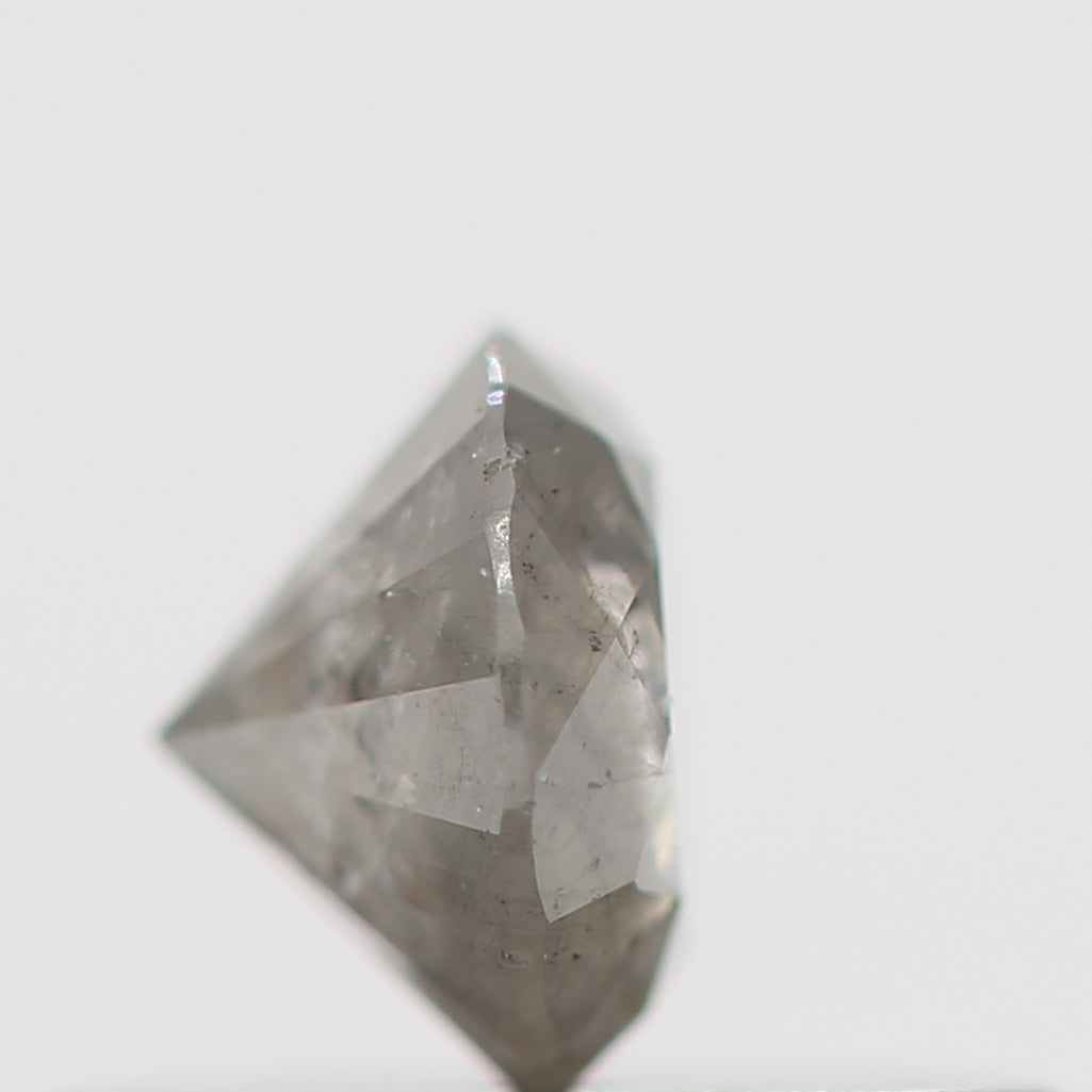 0.30 Carat Salt and Pepper Round Brilliant Cut Natural Loose Diamond