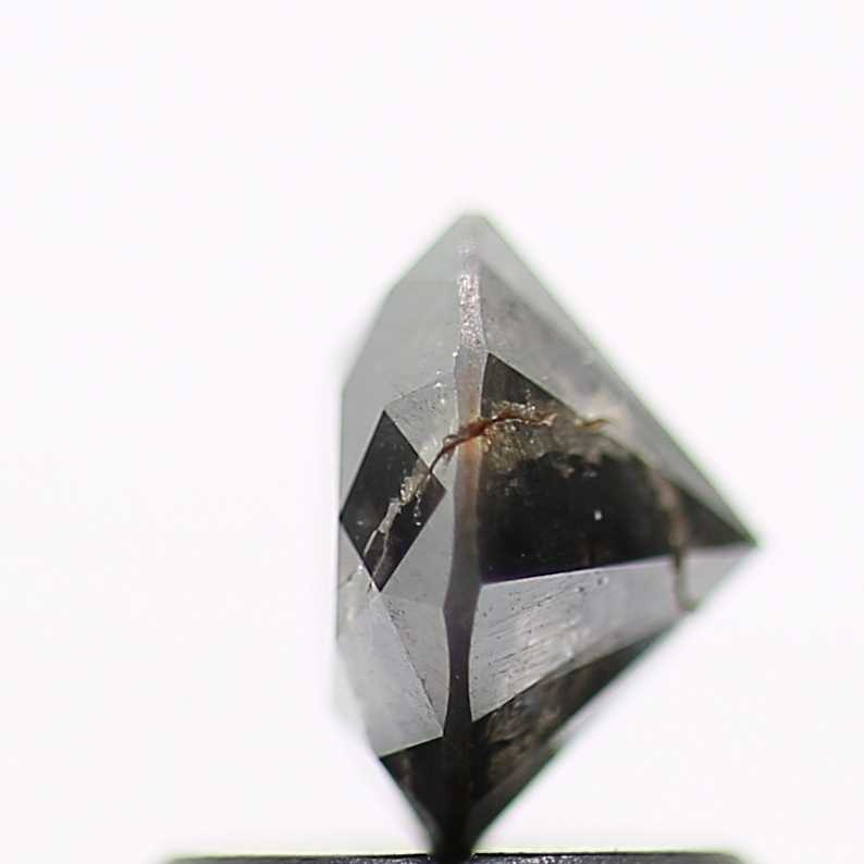 0.99 Carat Fancy Black Round Brilliant Cut Natural Loose Diamond