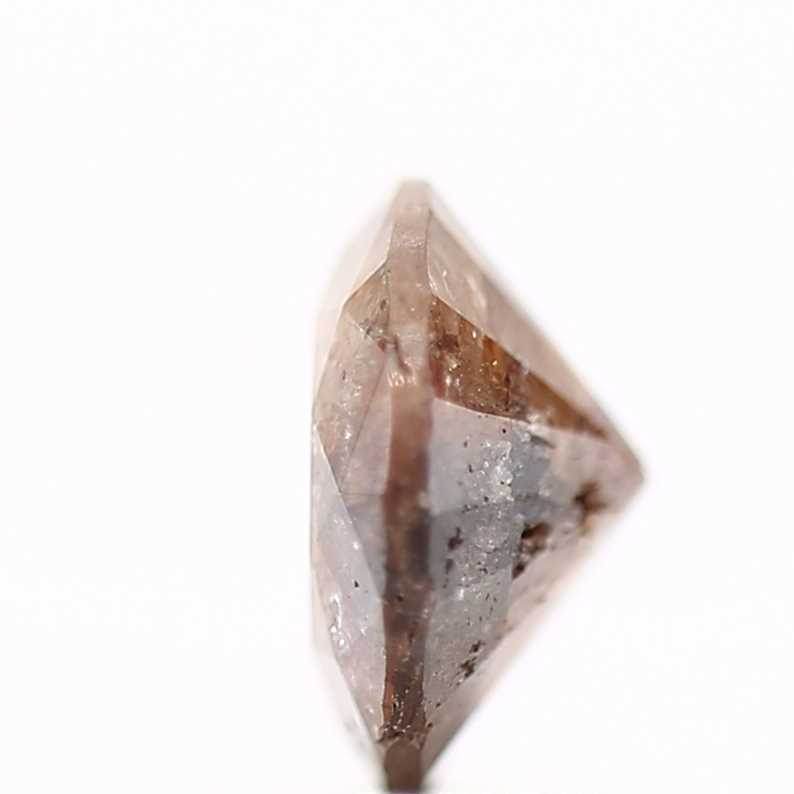 0.88 Carat Brown Rustic Round Shape Brilliant Cut Natural Loose Diamond