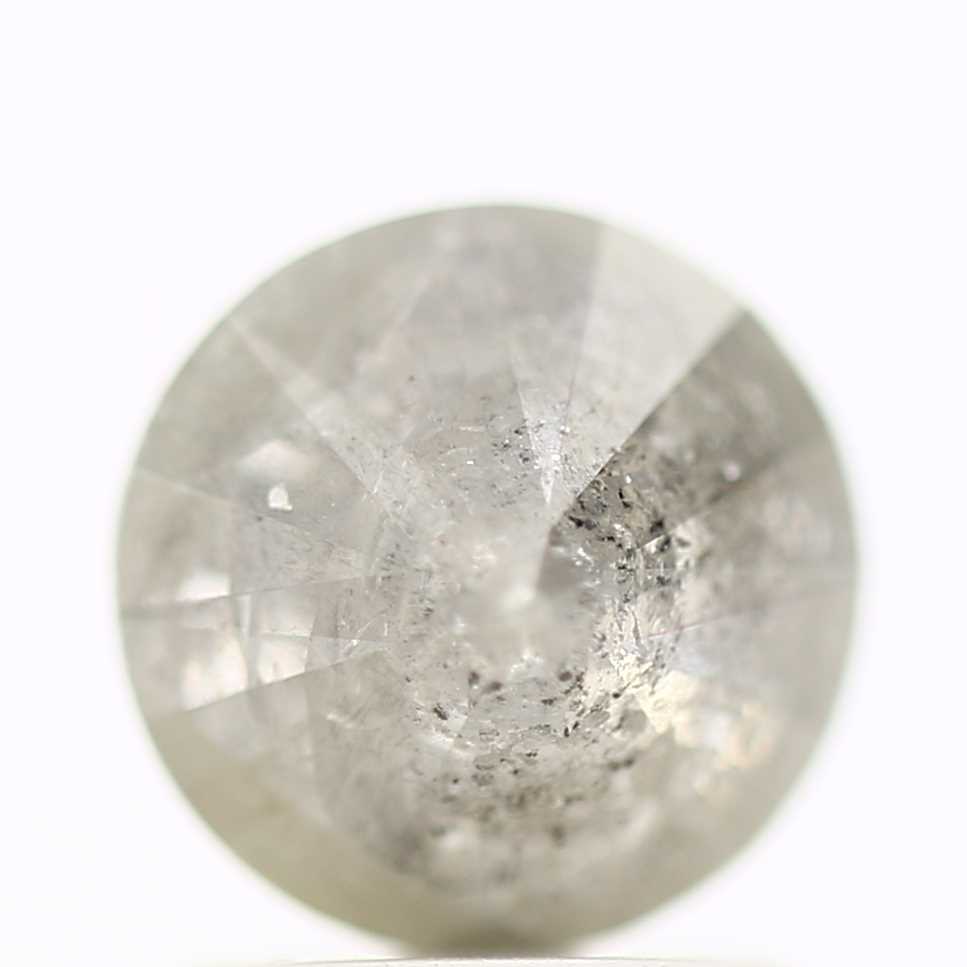 1.69 Carat Fancy Gray Rustic Round Cut Natural Loose Diamond