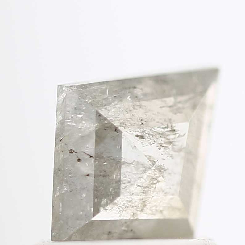 salt and pepper diamond ! 0.72 Ct 7.86 x 6.64 x 2.31 MM natural gray shield loose diamond for engagement ring for her