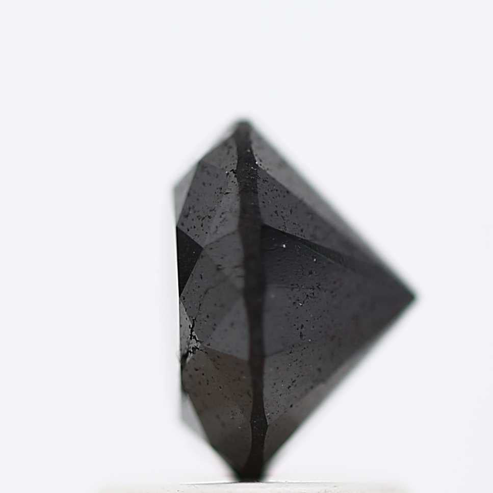 1.31 Carat Fancy Black Round Shape Brilliant Cut Natural Loose Diamond