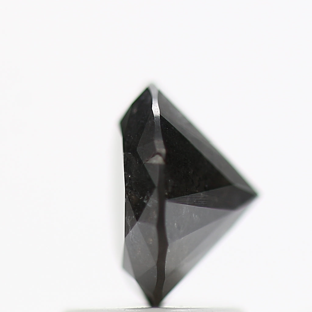 1.43 Carat Fancy Black Round Shape Brilliant Cut Natural Loose Diamond
