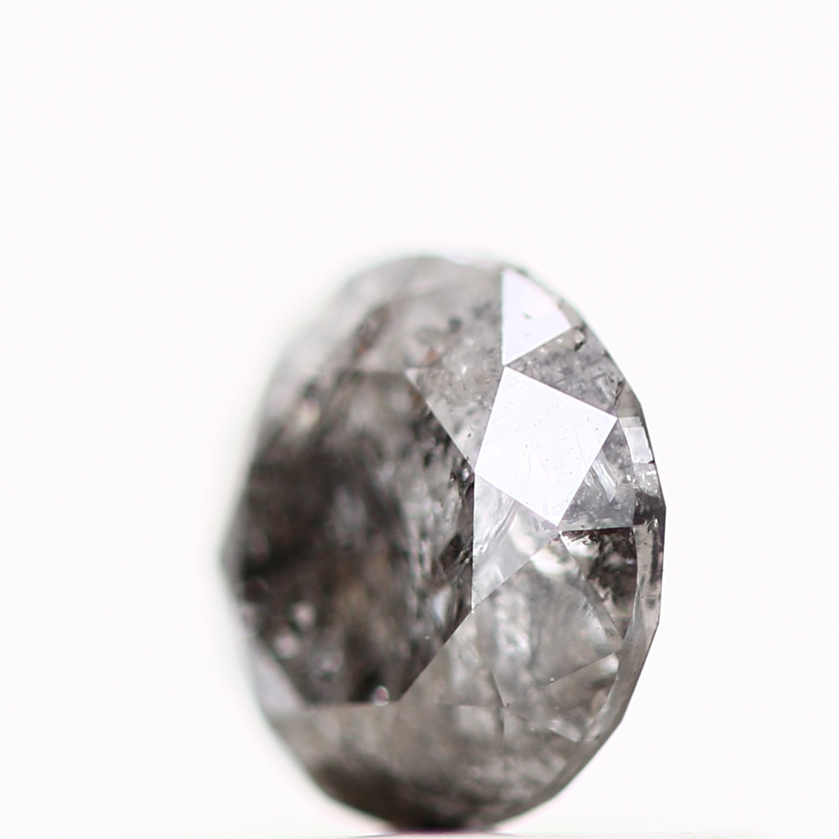 0.60 Carat Fancy Gray Salt and Pepper Diamond Round Brilliant Cut Natural Loose Diamond