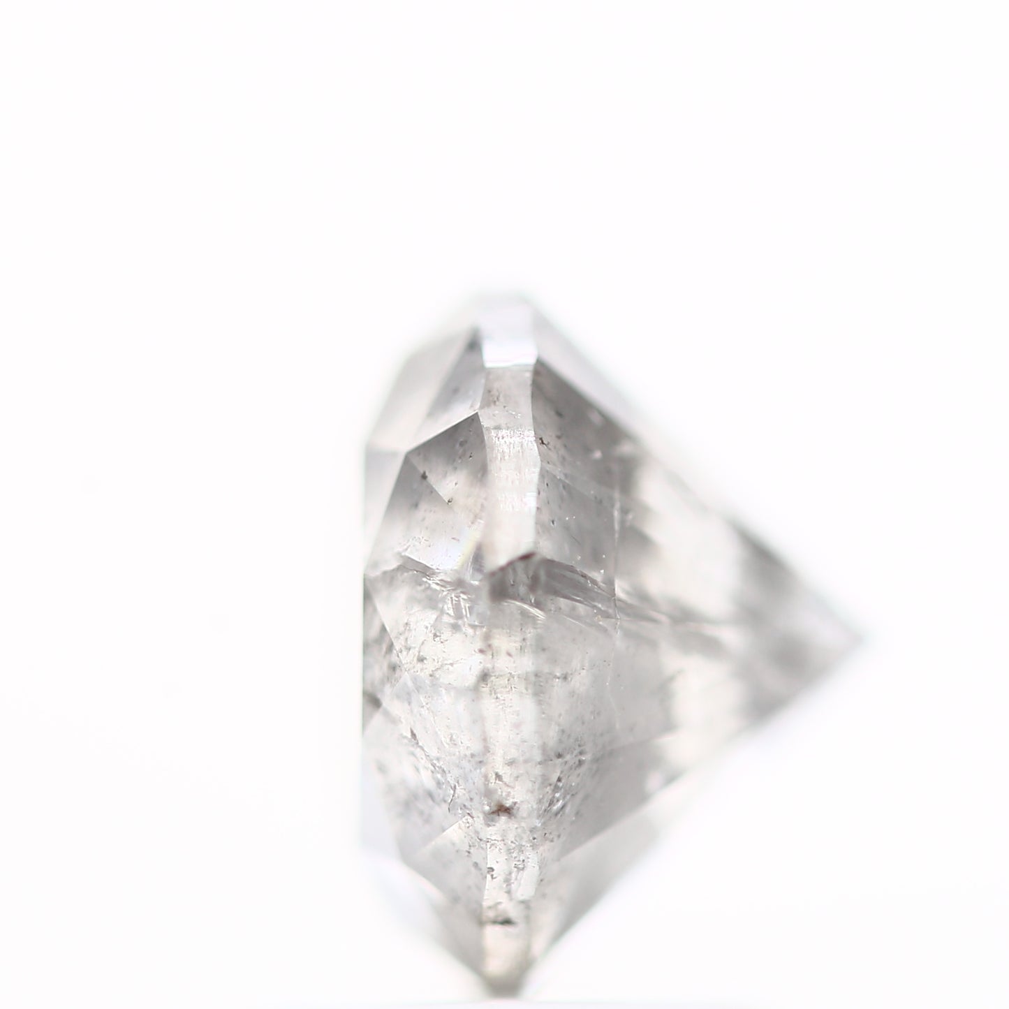 2.18 Carat Fancy Gray Salt & Pepper Round Shape Brilliant Cut Natural Loose Diamond
