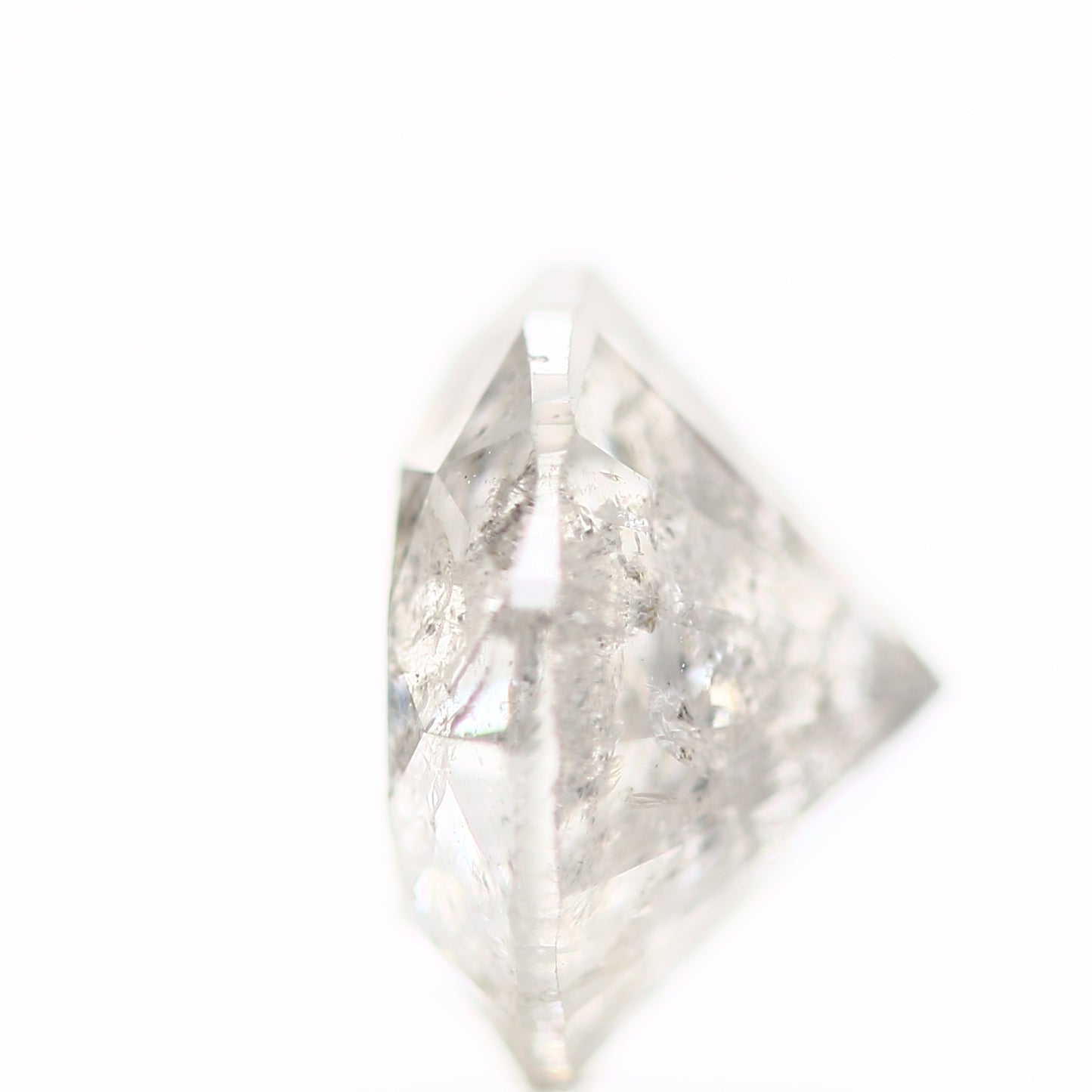2 Carat Salt and Pepper Icy Gray Round Cut Natural Loose Diamond