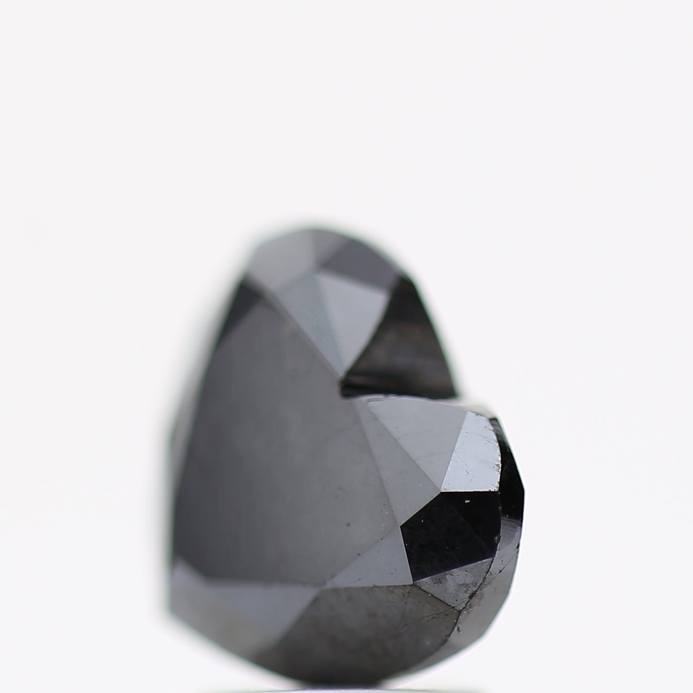 Heart Shape Fancy Black Natural Loose Diamond