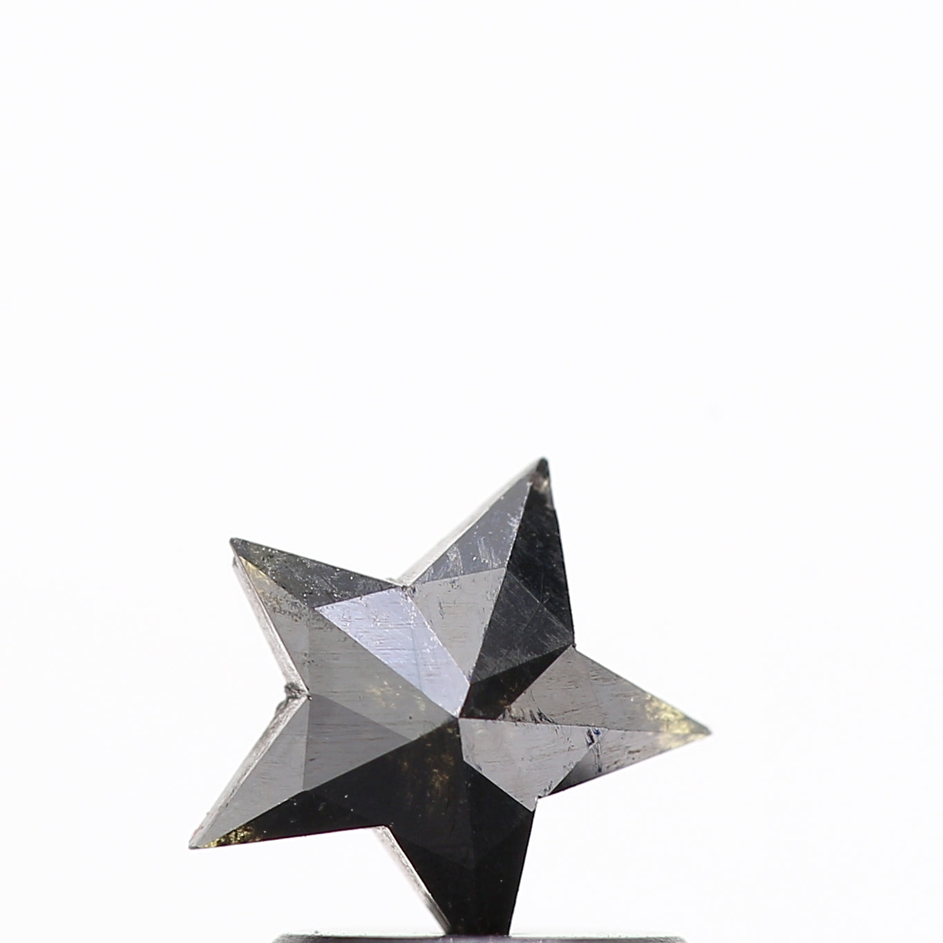 0.52 Ct Natural Black Star Cut Loose Diamond for Jewelery