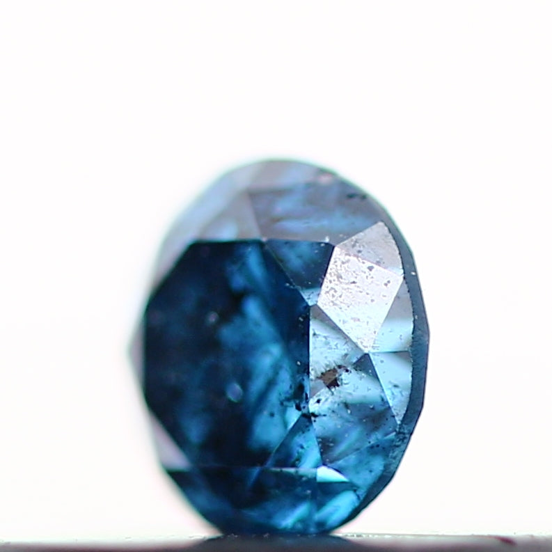0.17 Carat Fancy Blue Round Brilliant Cut Natural Loose Diamond