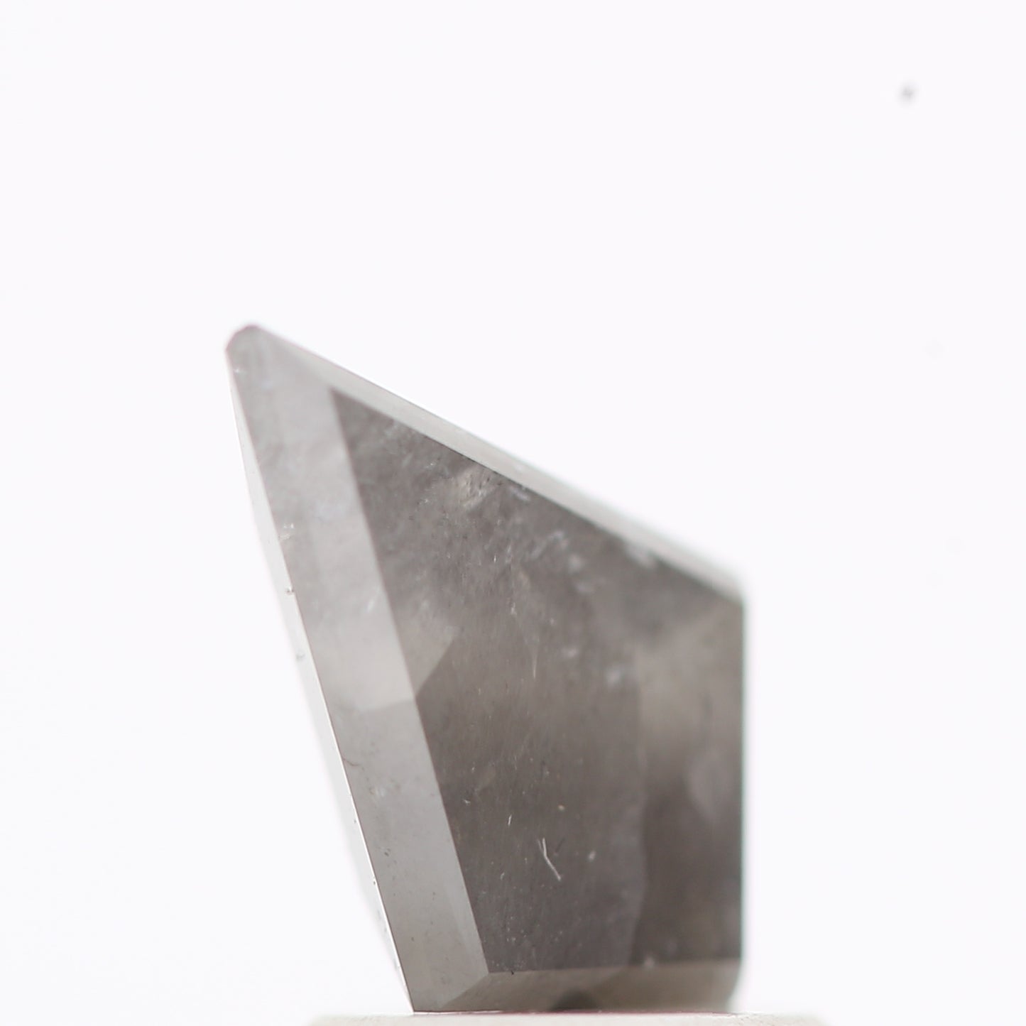 salt and pepper diamond ! 1.19 Ct 10.20 x 6.68 x 3.60 MM natural gray shield loose diamond for engagement ring for her