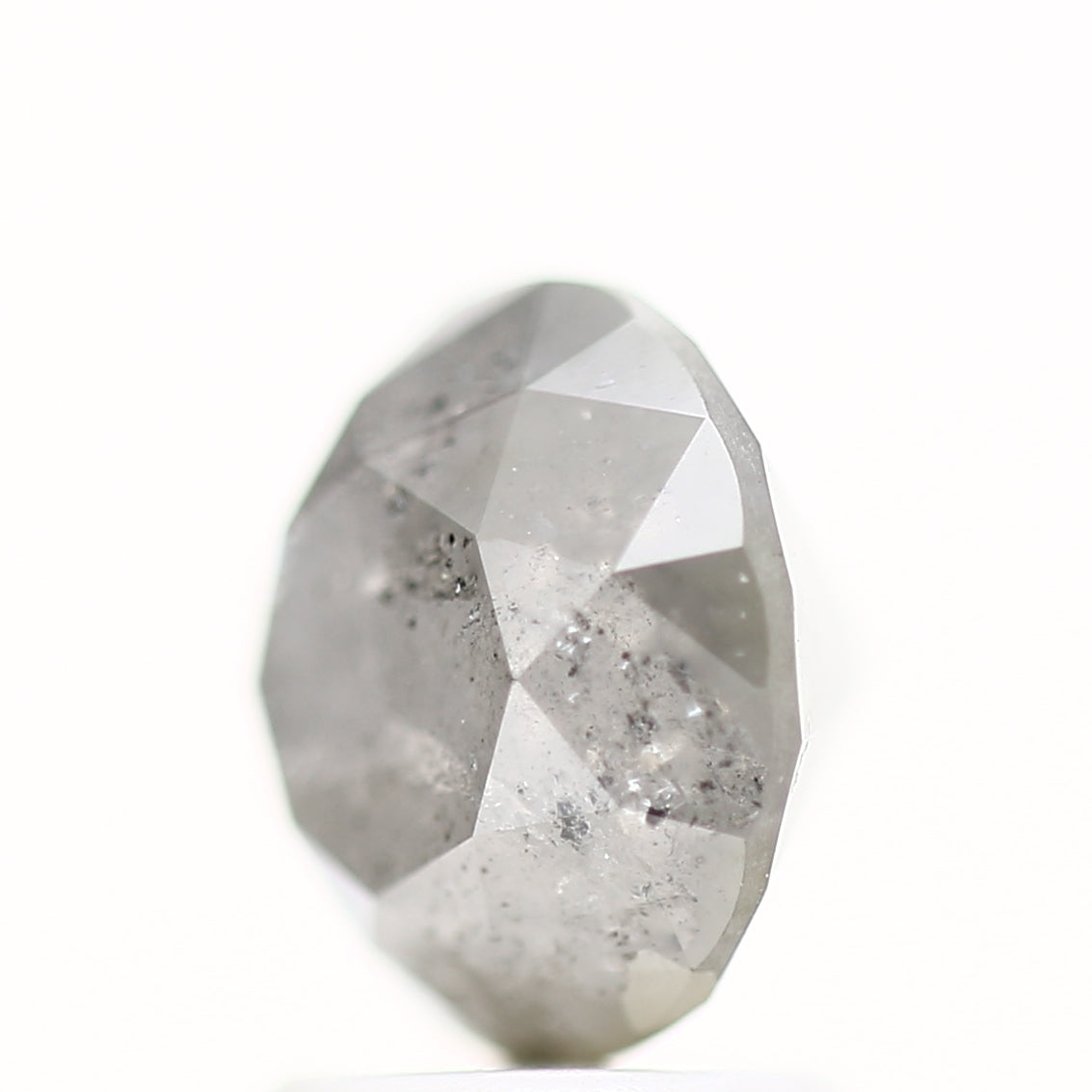 2.51 Carat Salt and Pepper Diamond Fancy Round Brilliant Cut Natural Loose Diamond