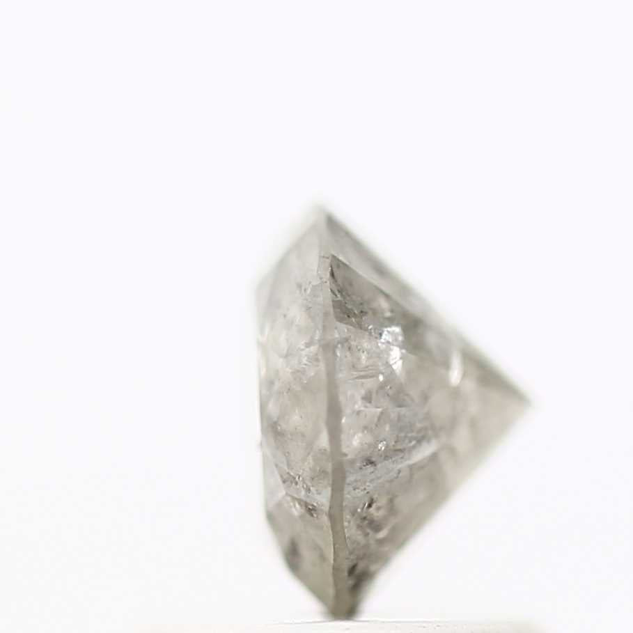 0.84 Carat Salt and Pepper Fancy Round Brilliant Cut Natural Loose Diamond