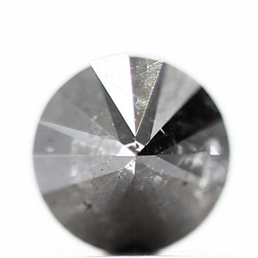 0.78 Carat Fancy Black Round Brilliant Cut Natural Loose Diamond