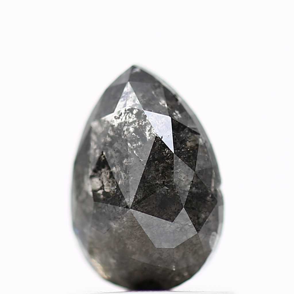 Salt and Pepper Diamond Fancy Gray Color 1.02 CT 7.58 x 5.15 x 2.75 MM Pear Cut Diamond! Natural Loose Diamond ! Christmas Gift for Her